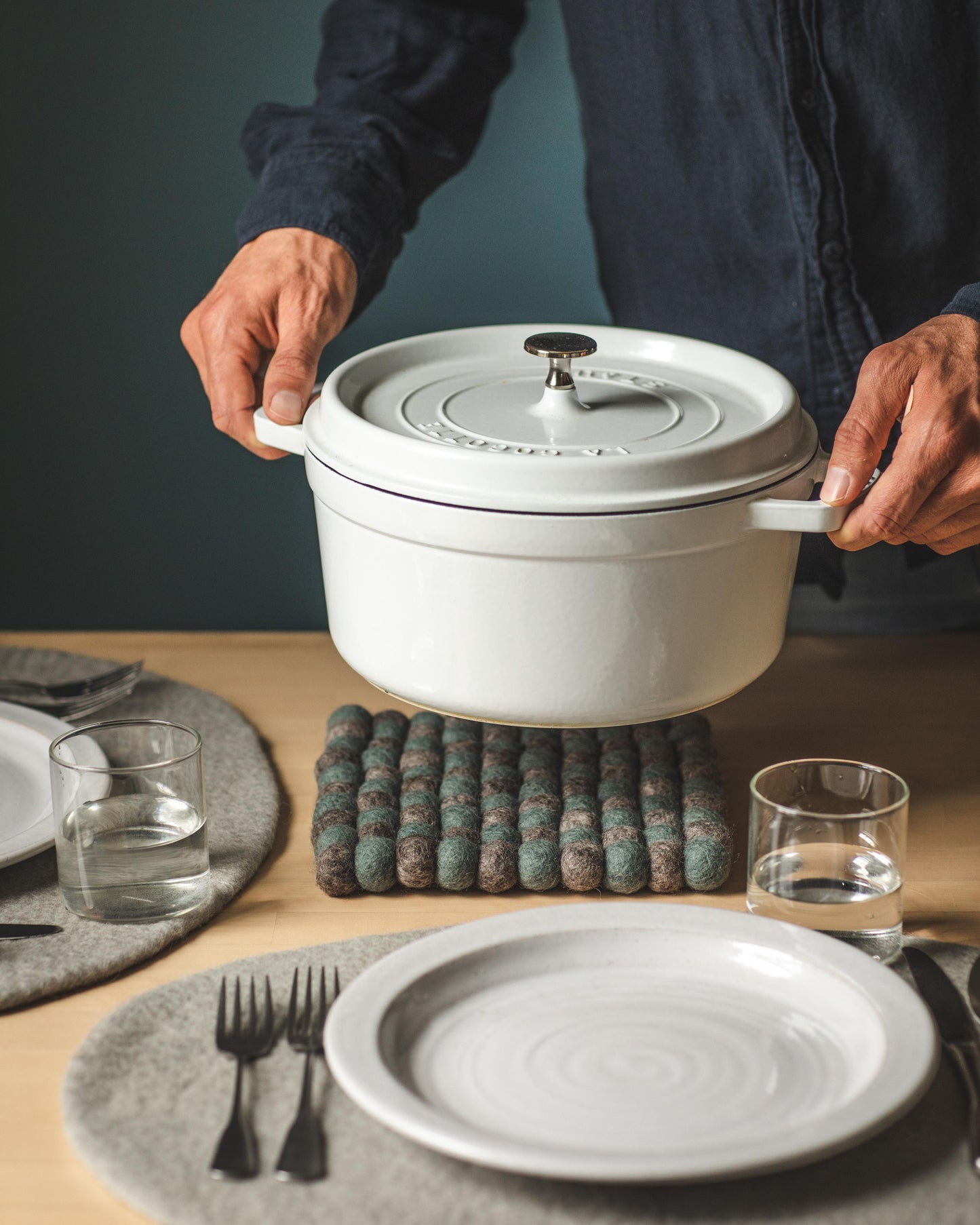 Artisan Felt Pom Pom Trivet