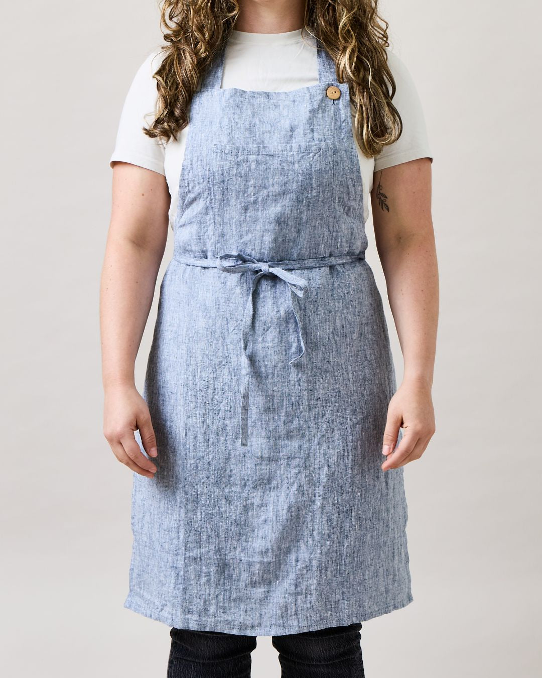 Washed Linen Apron