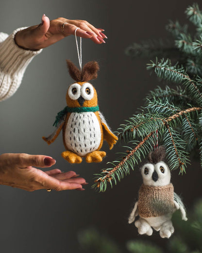 Felted Woodland Animal Ornament