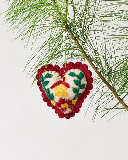 Felted Folk Ornament