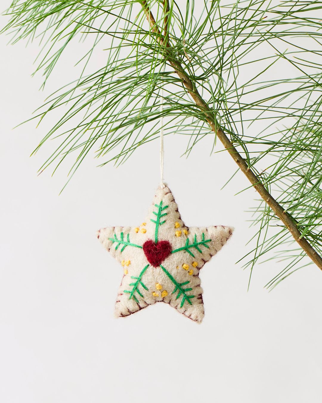 Felted Folk Ornament
