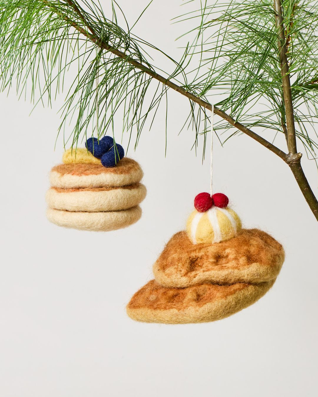 Felted Breakfast Ornament