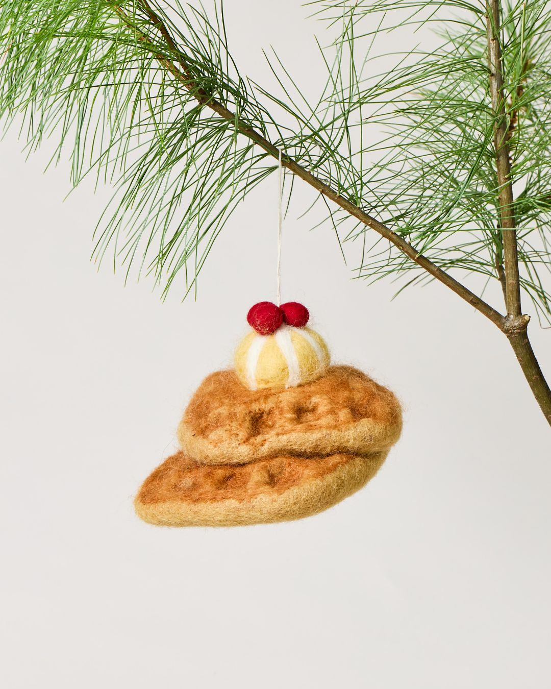 Felted Breakfast Ornament