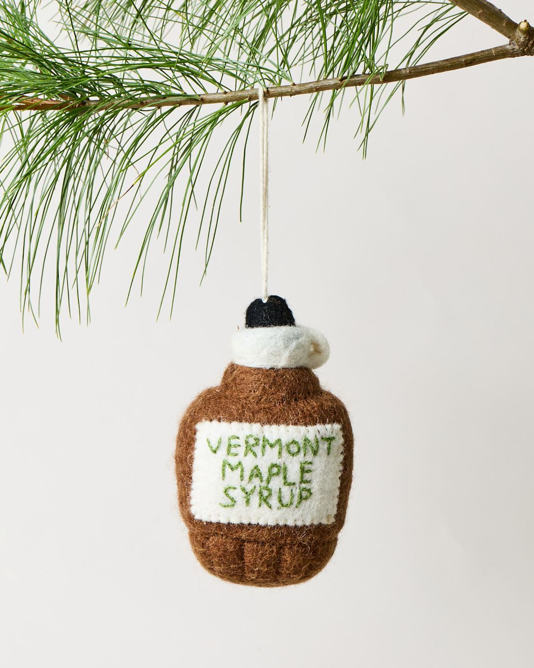 Felt Vermont Maple Syrup Ornament
