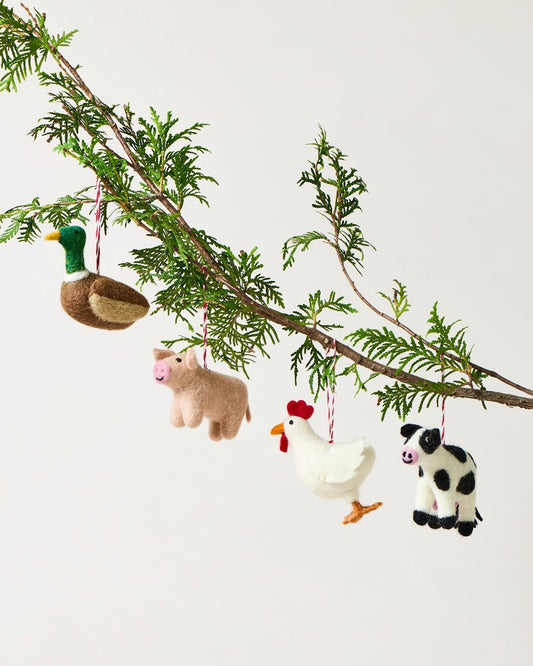Felted On The Farm Ornament
