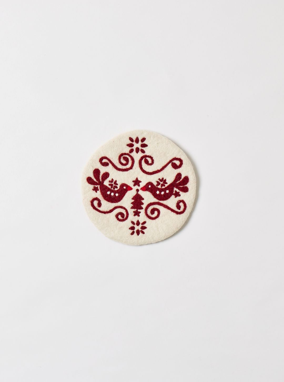 Felted Winter Folk Trivet