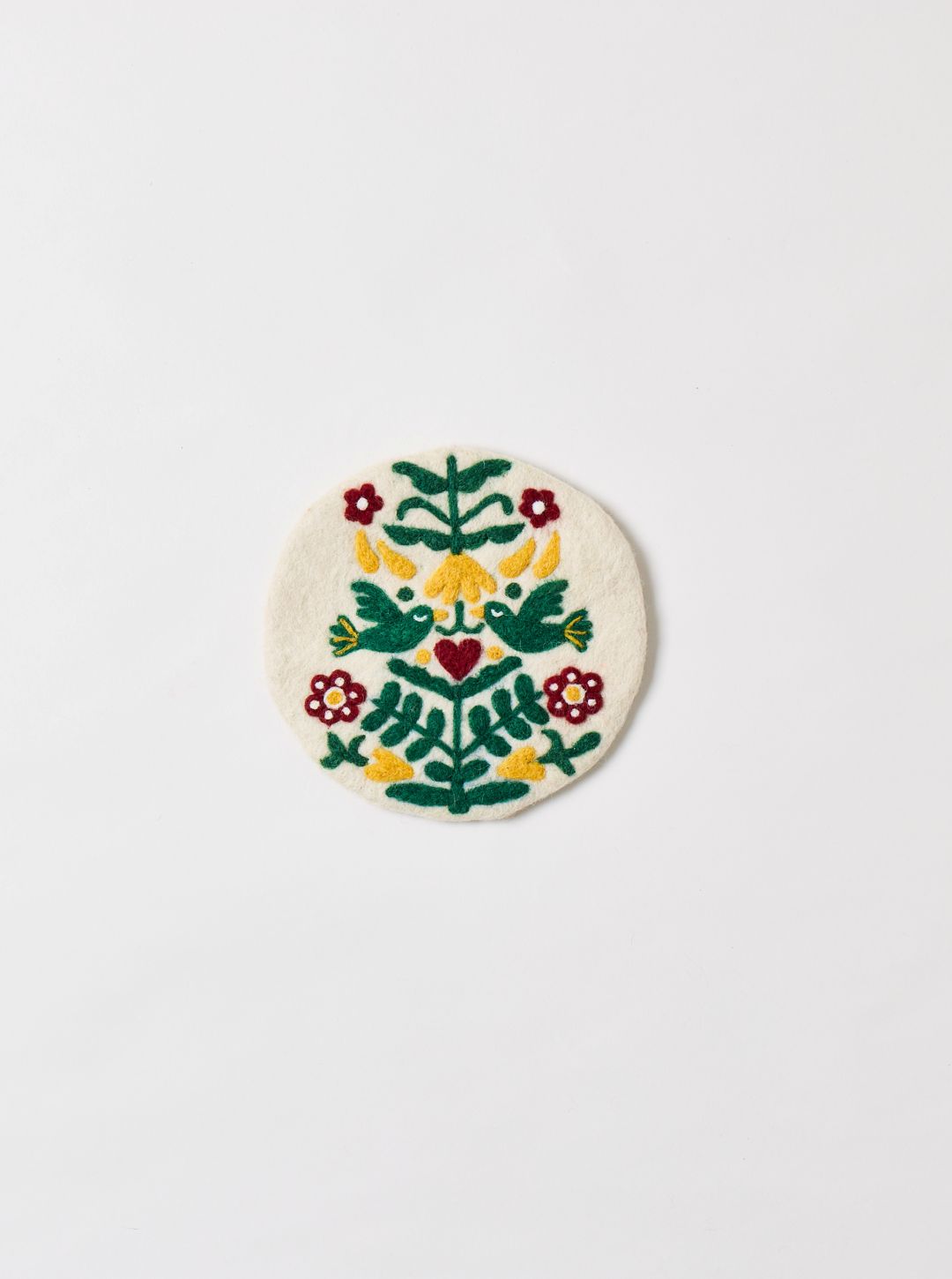 Felted Winter Folk Trivet
