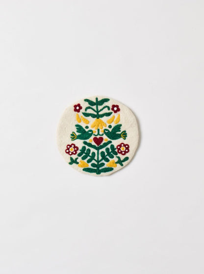 Felted Winter Folk Trivet