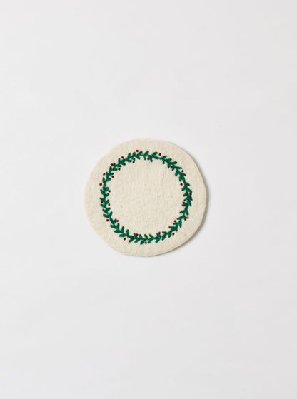Felted Winter Folk Trivet
