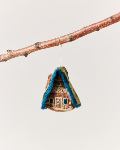 Felted A-Frame Ornament