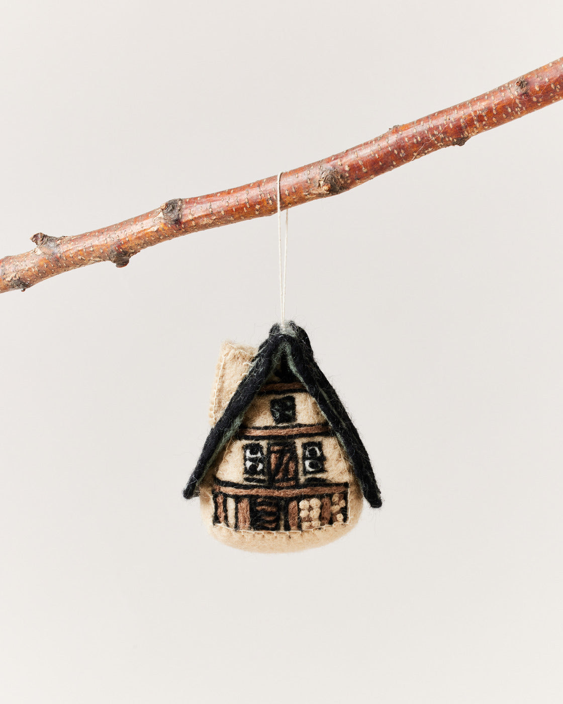 Felted A-Frame Ornament