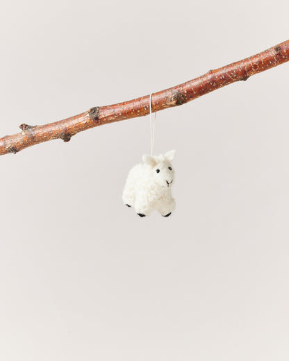 Felted Sheep Ornament