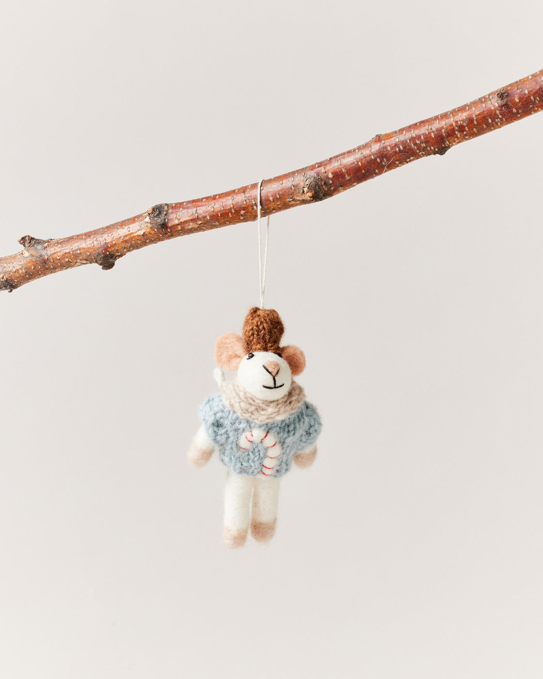 Felted Mouse Ornament