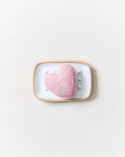 Felted Heart Soap