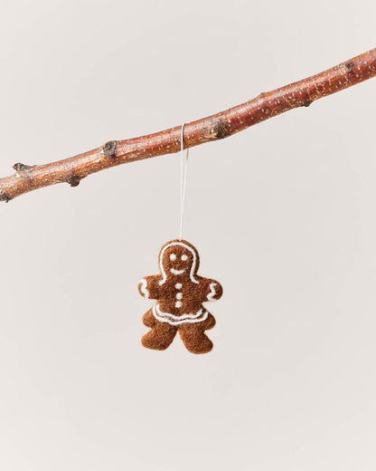 Felted Gingerbread Ornament