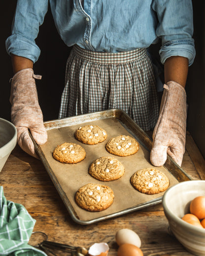 Washed Linen Oven Mitt
