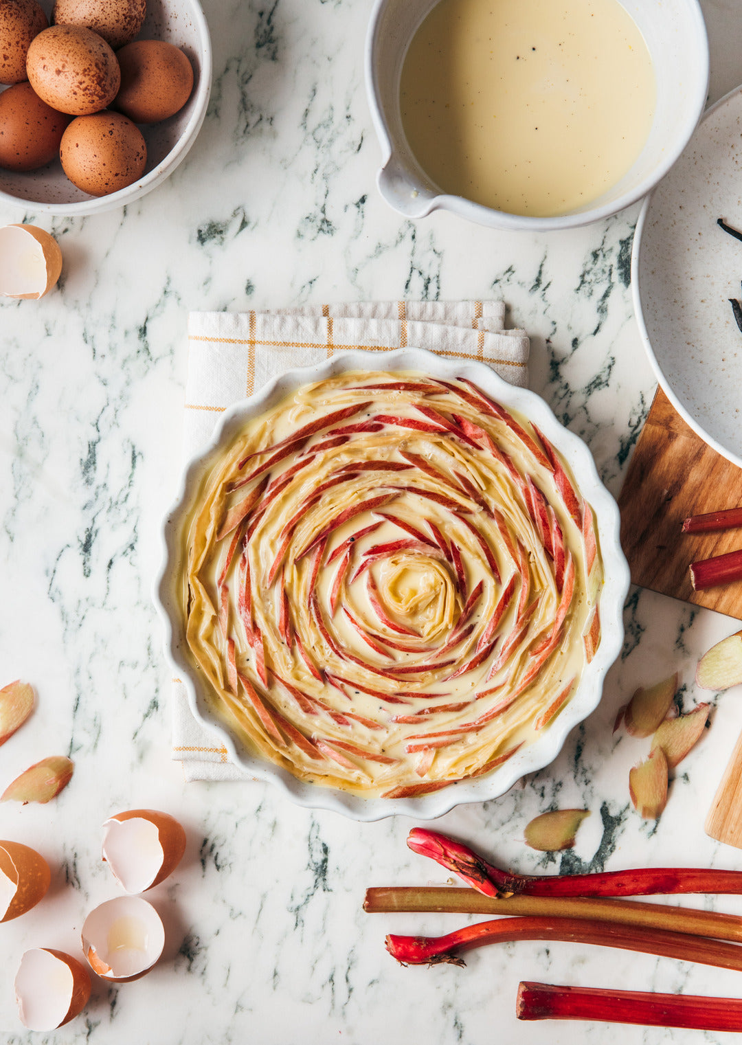 Fieldstone Ruffle Pie Dish