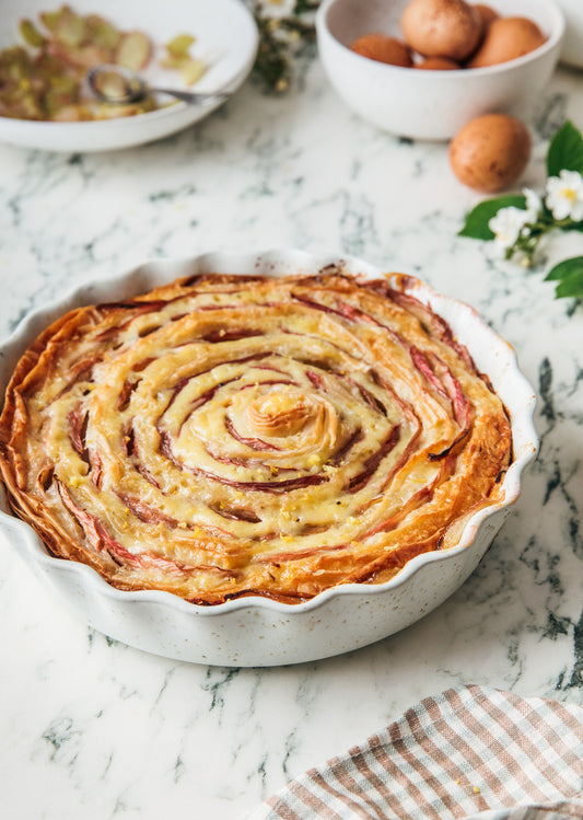 Fieldstone Ruffle Pie Dish