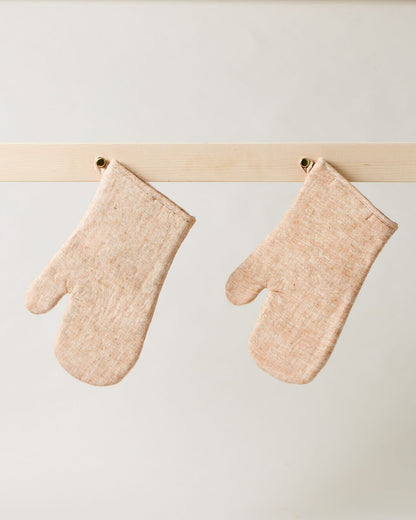 Washed Linen Oven Mitt