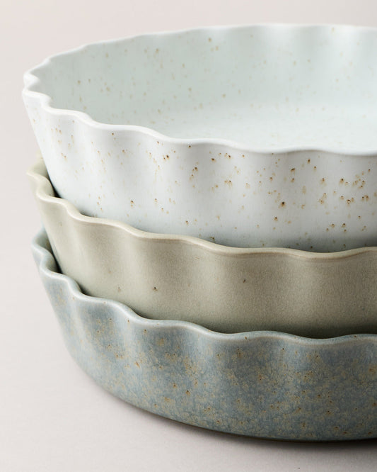 Fieldstone Ruffle Pie Dish