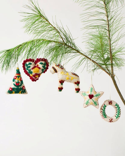 Felted Folk Ornament