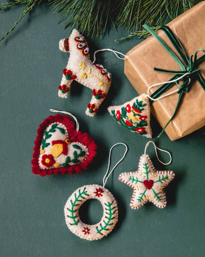 Felted Folk Ornament