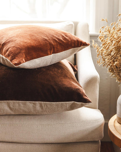Velvet + Linen Pillow