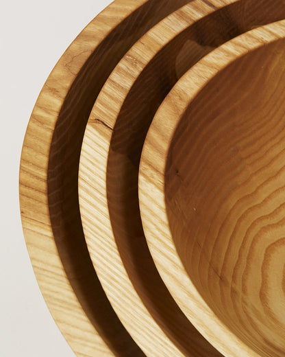 Crafted Wooden Bowls - Natural