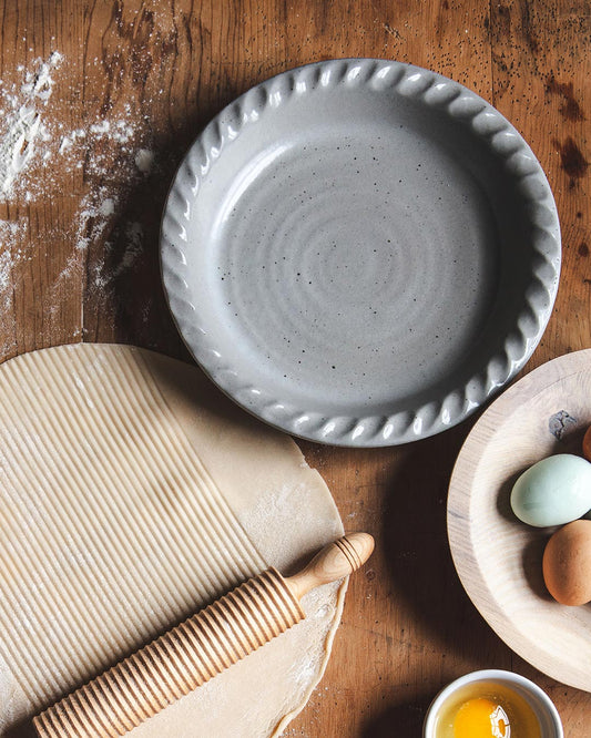 Agrarian Pie Dish - Stone