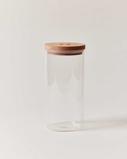 Farmhouse Pottery glass utility canister large.