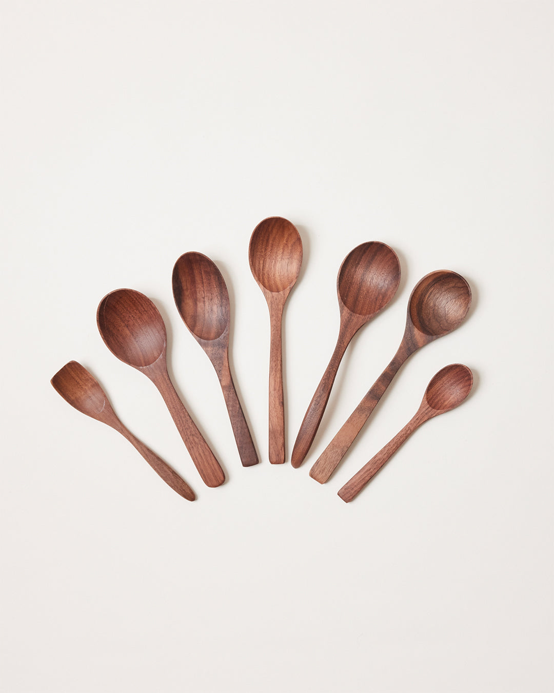 Farmhouse Pottery essential kitchen little spoon set walnut.