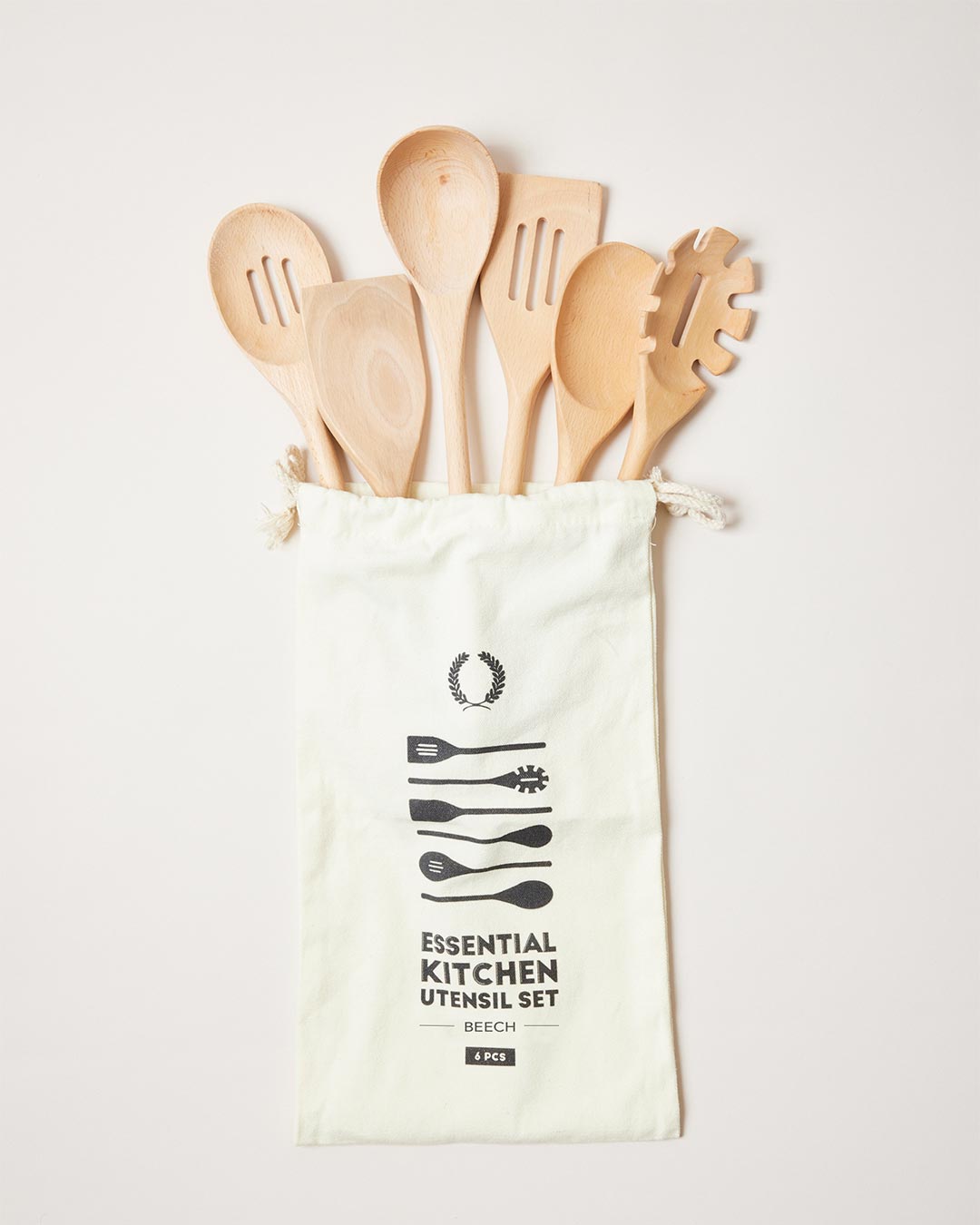 Farmhouse Pottery essential kitchen utensils beech. 