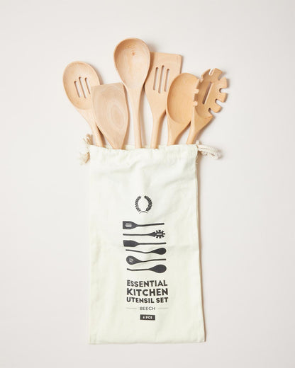 Farmhouse Pottery essential kitchen utensils beech. 