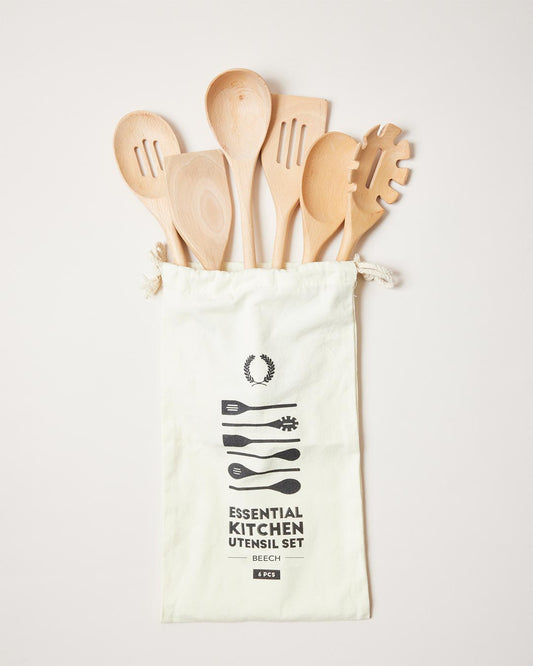 Farmhouse Pottery essential kitchen utensils beech. 
