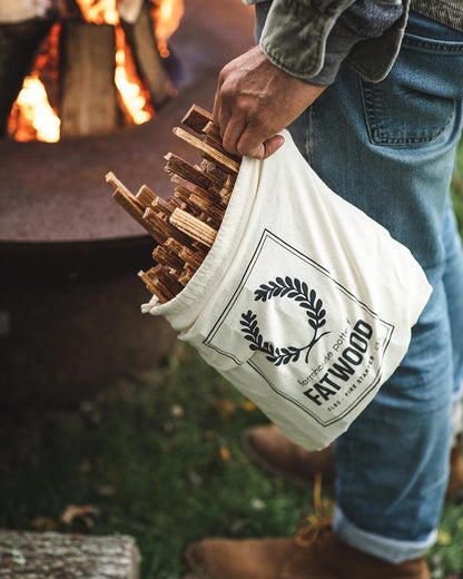 Farmhouse Pottery 5 lb fatwood bag. 
