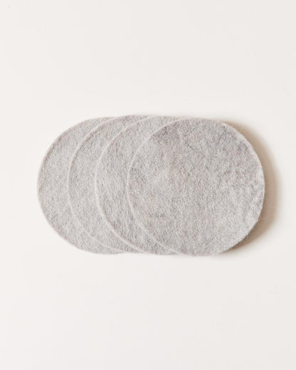 Farmhouse Pottery felt coaster in stone