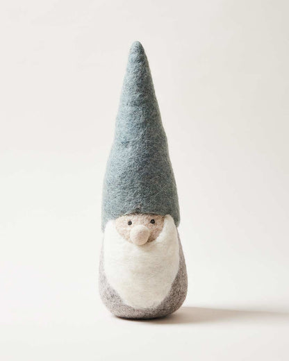 Farmhouse pottery felted woodland gnome large. 