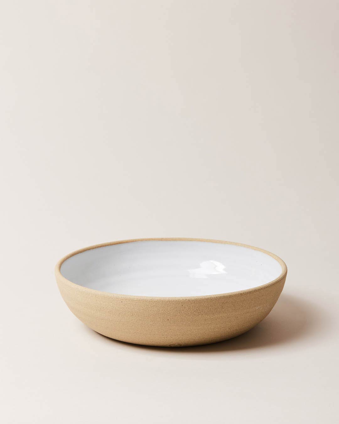 Farmhouse Pottery Harvest Bowl Large with a light cream background.