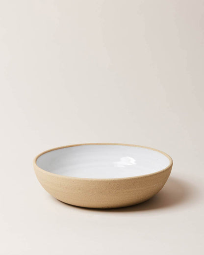 Farmhouse Pottery Harvest Bowl Large with a light cream background.