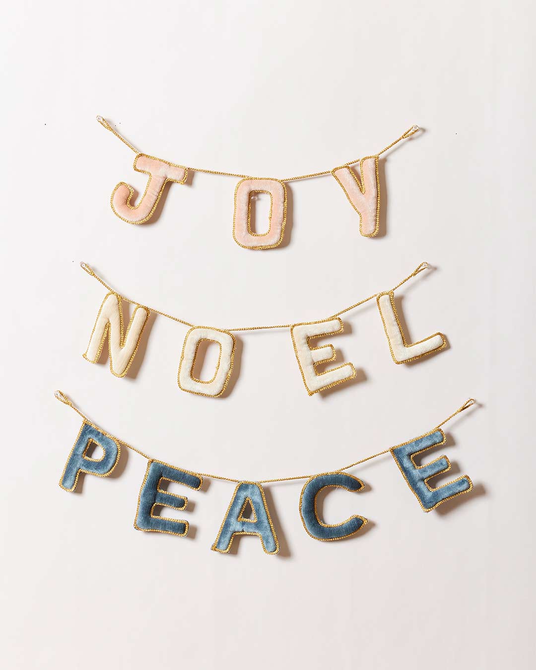 Farmhouse Pottery velvet holiday greetings joy noel peace. 