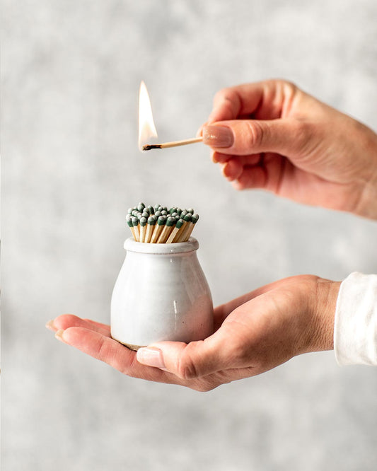 Farmhouse Pottery Milkmaid Match Striker.