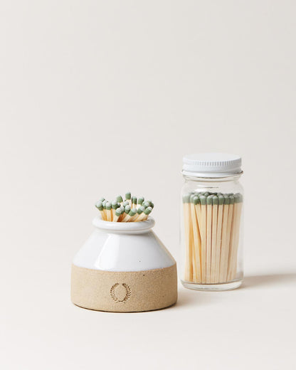 Farmhouse Pottery Milk Bottle Match Striker.